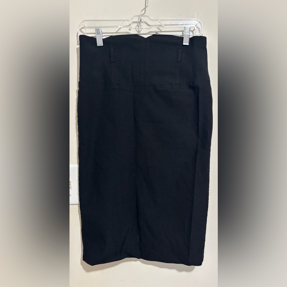 Valia Women's Black Pencil Skirt